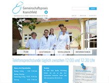 Tablet Screenshot of praxis-kranichfeld.de